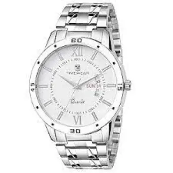 TIMEWEAR Analog Day Date Functioning Stainless Steel Chain Watch 